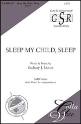 Sleep My Child, Sleep SATB choral sheet music cover